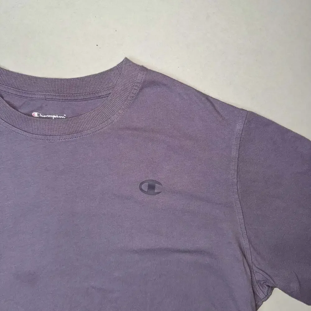 Champion Classic Jersey Embroidered Logo T-Shirt Purple Men’s XL - Picture 5 of 16